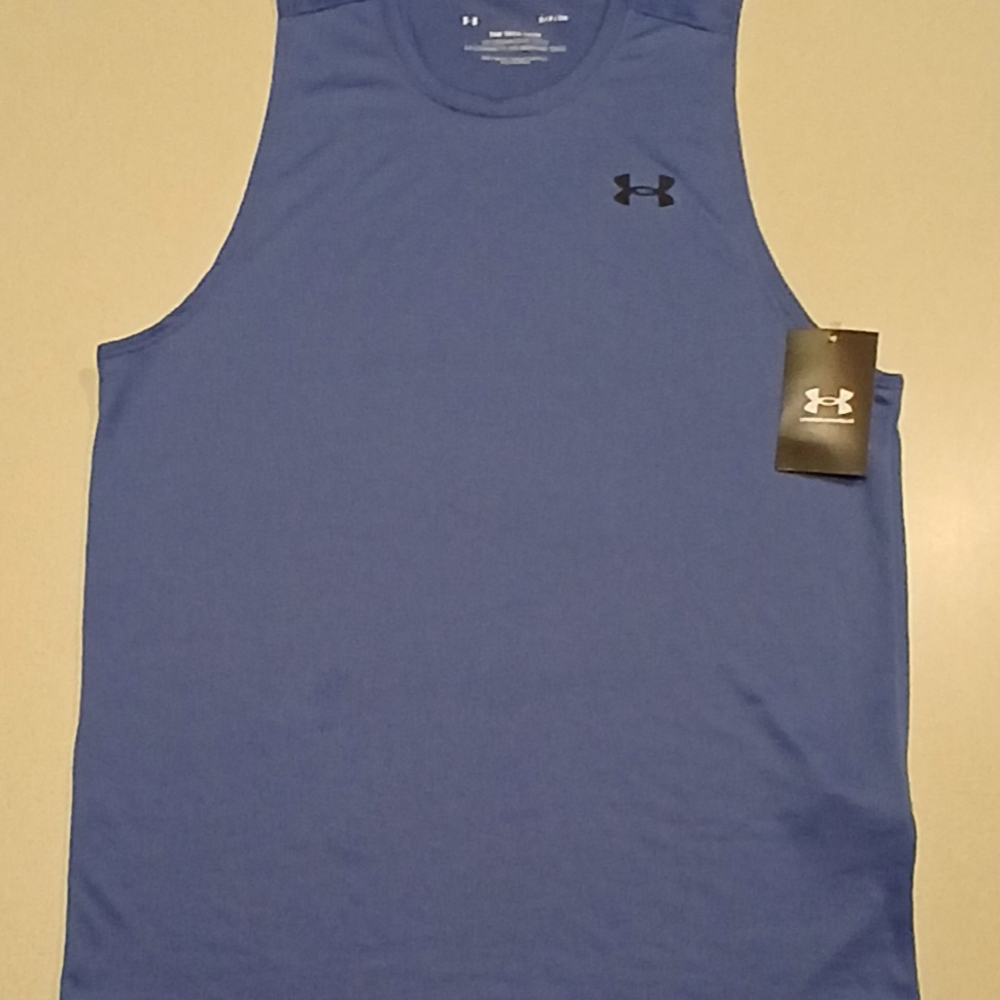 Under Armour Light Blueish Purple Athletic Tank Top men S New with tags